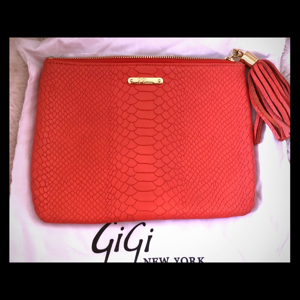 Gigi New York Leather Clutch